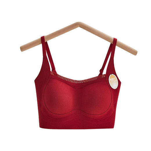 绒冬磨毛保暖提拉内衣固定杯Bra纯色百搭无痕抹胸内搭上衣HLY 商品图4