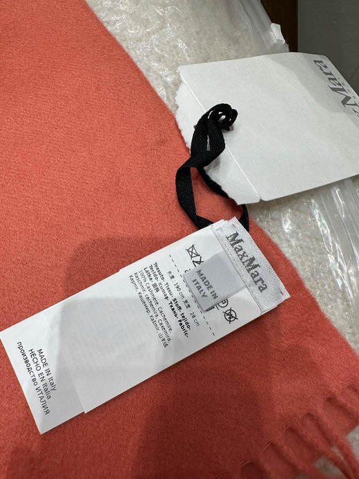 柿柿如意色！国内现货MaxMara羊绒围巾1350元配购物袋🍊 商品图1