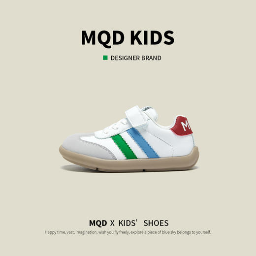 【ZY马骑顿】马骑顿儿童运动鞋女童休闲板鞋春秋男童软底小白鞋女孩德训鞋 商品图2