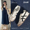 ZHR则则银色复古德训鞋女春季新款软底增高休闲鞋轻便百搭板鞋女 商品缩略图7