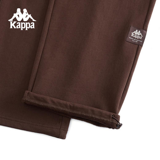 Kappa卡帕背靠背复古长裤男款休闲针织裤跑步运动裤子纯棉直筒裤K0F12AK72 商品图3