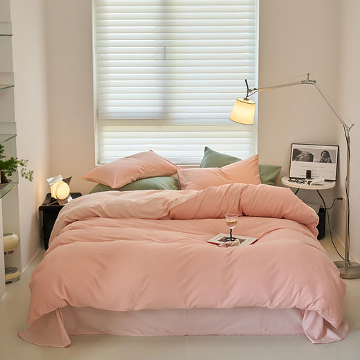 【四季可用】40支新疆长绒棉火山全棉磨毛纯色床品单件、单被套、单床笠、枕套 商品图6