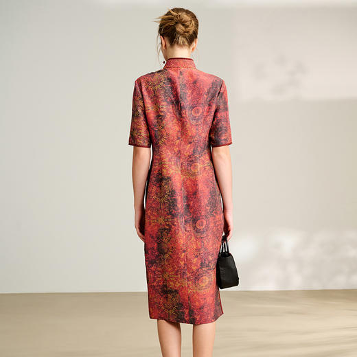 TANGY Collection/2025天意精品春季新品中国风莨绸女士连衣裙 商品图2