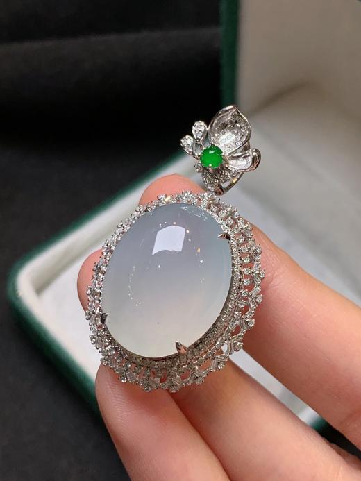 蛋面翡翠吊坠 商品图2