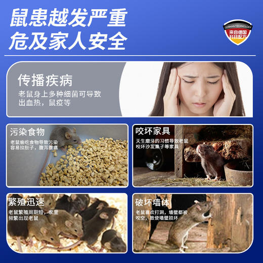 【强效避鼠老鼠克星】家用驱鼠器一窝端室内厨房植物散鼠凝胶 商品图1
