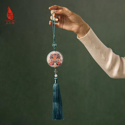 SAINTJOY/上久楷 宋锦挂件  锦蛇献瑞  SPS24A06 商品图1