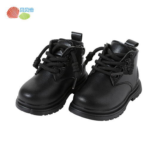 贝贝怡童鞋女宝宝短靴冬靴2024新款儿童马丁靴保暖女童洋气宝宝鞋ZB4DX023 商品图4