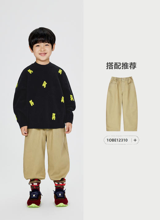 jnby  24年冬款   长袖套头毛衫  1OB312400 商品图5