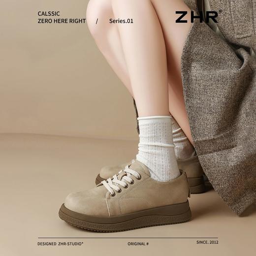 ZHR圆头小皮鞋百搭勃肯鞋女2025春季新款英伦风复古单鞋休闲女鞋 商品图7