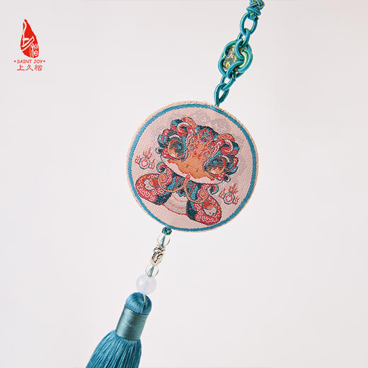 SAINTJOY/上久楷 宋锦挂件  锦蛇献瑞  SPS24A06 商品图5