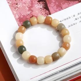 【敦煌色·菩提单圈手串】敦煌福泽渐变菩提子手串风化菩提绕指楼手持文玩