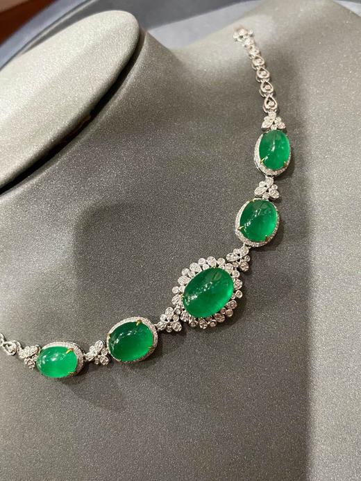 12.6ct蛋面祖母绿项链 商品图3