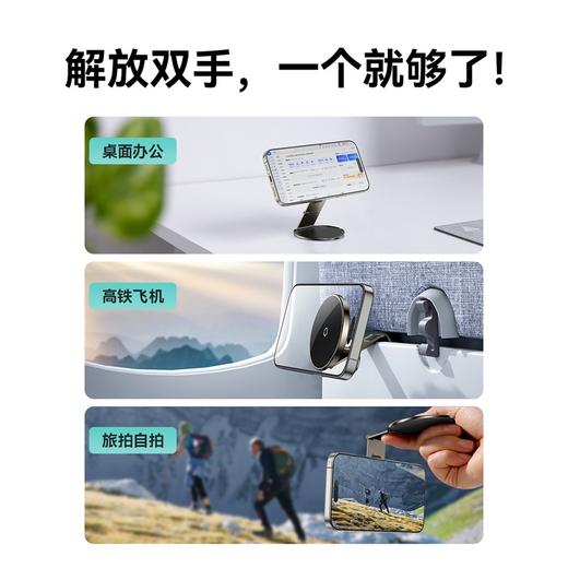 【十一专享】倍思 PrimeTrip VX1 旅行磁吸支架 圆形款 商品图2