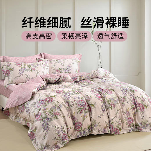 雅芳婷秋冬新品高针新疆长绒棉套件四件套数绣高纱支轻奢80S套件 商品图1