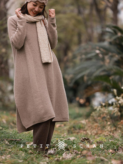 PETIT SCHAN小闪 CLO#697 Weekend night 周末的夜晚 纯山羊绒针织连衣裙 商品图2