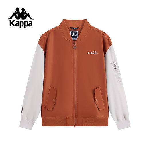 Kappa卡帕背靠背新款运动夹克男款复古休闲跑步开衫外套撞色上衣K0F12JJ70 商品图1