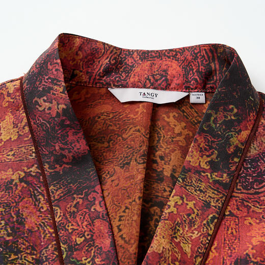 TANGY Collection/2025天意精品春季新品中国风莨绸女士连衣裙 商品图3