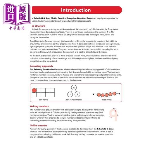 预售 【中商原版】英国S&S教辅Primary Practice Maths Book Reception (Available May 2023) 小学数学练习册学前班 附电子答案 商品图1