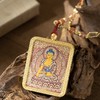 菜菜家方牌唐卡项链|凸金画心精美逼真，4*5cm铜镀k金嘎乌盒 商品缩略图6