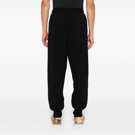 AMI 男士徽标刺绣厚重环回有机棉抓绒运动裤 黑色 UTR240 JE0091 001 商品图2