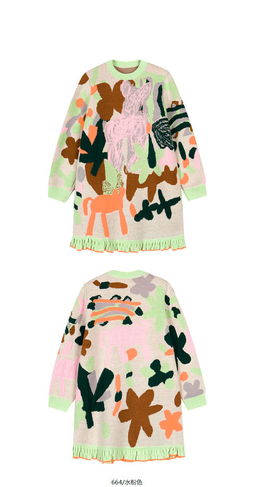 jnby  24年冬款  长袖毛衫连衣裙  1OBG12730 商品图10