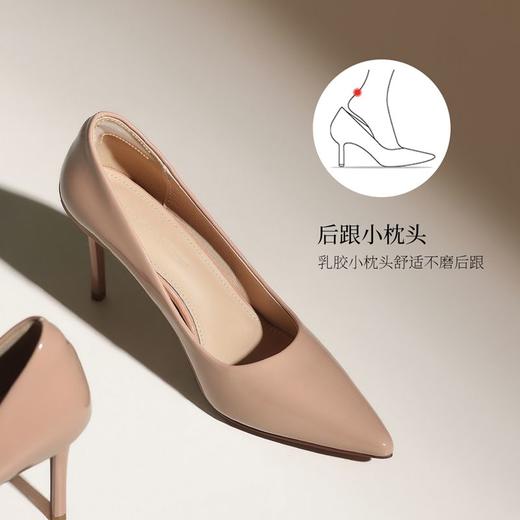 ZHR则则细跟高跟鞋女2025新款高级尖头浅口单鞋性感气质女鞋耐磨 商品图5