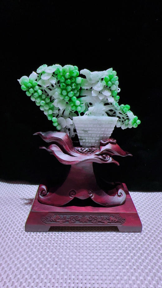 620757翡翠摆件【平安富贵】 商品图5