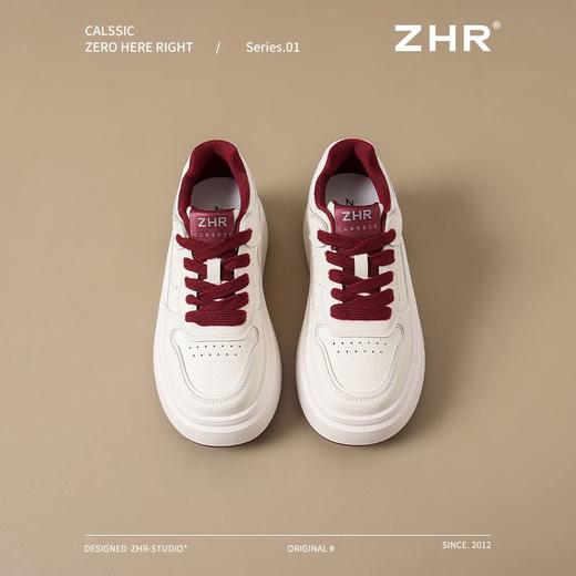 ZHR则则厚底轻便板鞋女春秋新款ins百搭休闲运动鞋显瘦增高小白鞋 商品图9