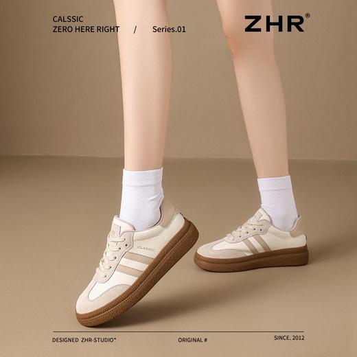 ZHR则则厚底增高德训鞋春季新款软底防滑板鞋柔软轻便运动休闲鞋 商品图5