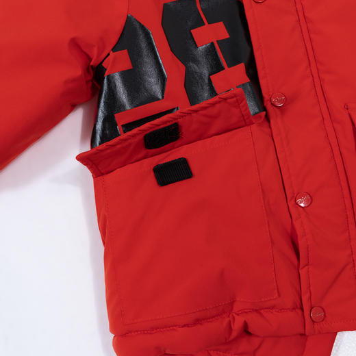 迪士尼童装秋冬季男童连帽防风夹棉外套潮男孩保暖加厚棉服冬装 商品图6