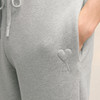 AMI 男士徽标刺绣拉绒混合棉质抓绒休闲运动裤 灰色 UTR237 749 0951 商品缩略图3