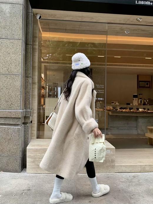 【仿兔绒夹棉皮草大衣】显瘦保暖  不挑年纪 阔版时尚 秋冬必备 商品图4