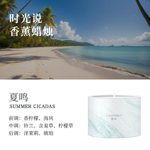 璐璐馨时光说·春夏秋冬系香薰蜡烛70g*2 商品图3