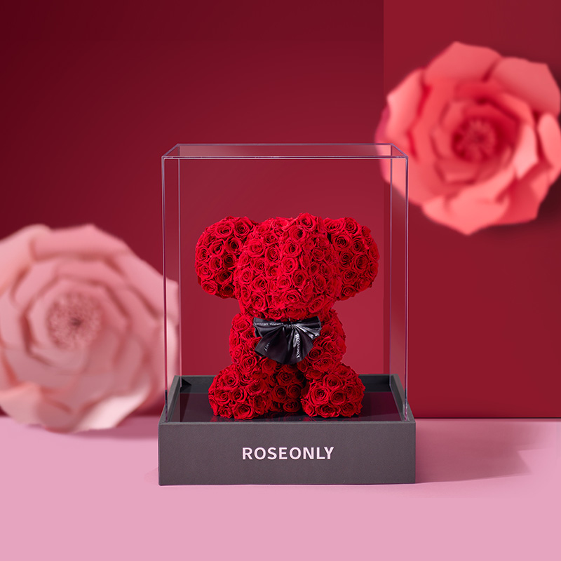【告白神器】ROSEONLY诺誓 高端定制 永生玫瑰 玫瑰象 粉色 蓝色 红色  送朋友 送闺蜜
