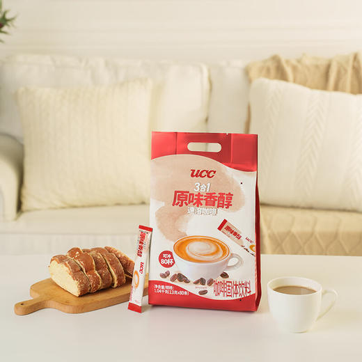 悠诗诗3合1原味香醇速溶咖啡13g*80条/025701香浓奶咖悠闲一刻 商品图0