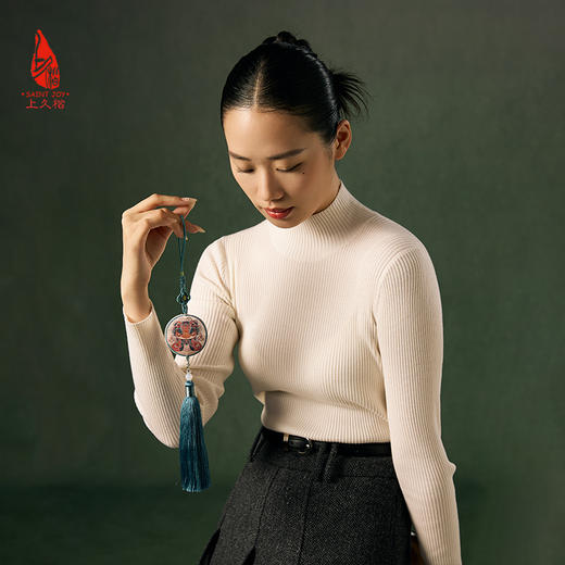 SAINTJOY/上久楷 宋锦挂件  锦蛇献瑞  SPS24A06 商品图2