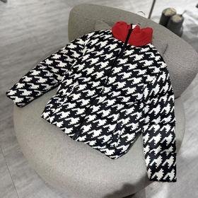 Perfect Moment - Nuuk Puffer Jacket - Houndstooth-Black/White - 童装 - 滑雪夹克 - 千鸟格/黑色/白色
