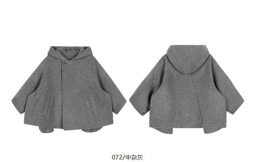 jnby  24年冬款  短款呢大衣  1OB810190 商品图14