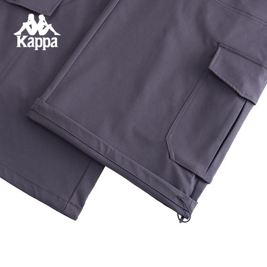 Kappa卡帕背靠背新款防泼水运动长裤女款复古休闲裤子直筒工装裤K0F22AX81 商品图4