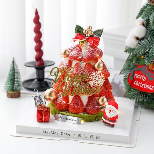 圣诞·星星草莓塔🎄(巧克力+抹茶胚）【4647】 商品图0