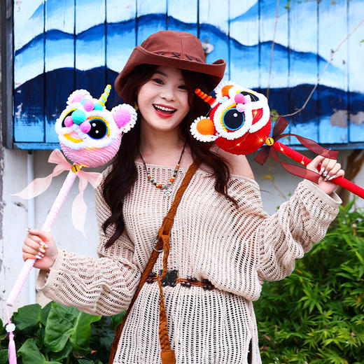 新年灯笼锦鲤鱼灯手提花灯扭扭棒手工编织DIY材料包蛇年新款 商品图3