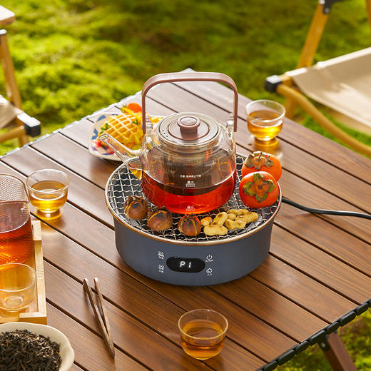 金正围炉煮茶 SK20(蓝色)+竹把玻璃壶 商品图4