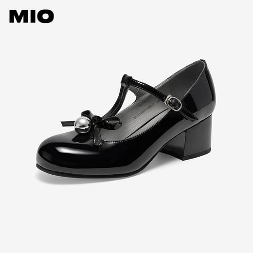 MIO米奥春季新款复古芭比玛丽珍鞋甜美T型带优雅日常休闲女鞋M251462109 商品图0
