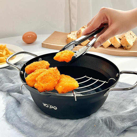 YOPO 日式天妇罗炸锅 环形加热 隔热手柄 导热均匀 商品图8