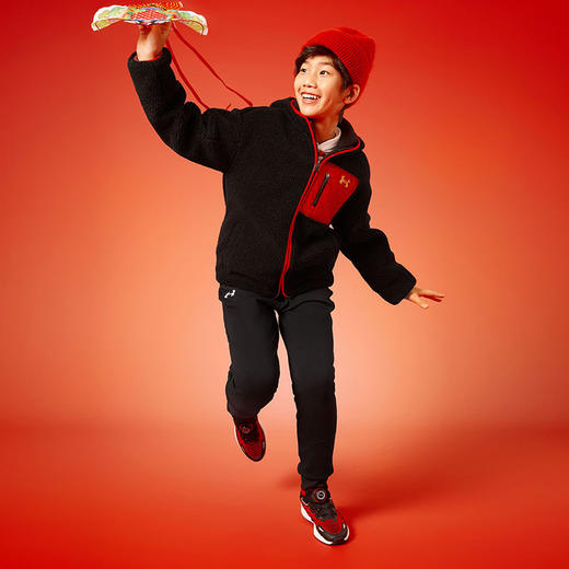 【品牌直发】Under Armour安德玛男女童加厚连帽针织外套244306582超低折扣 商品图4