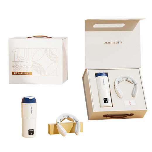 云舒套装(摩飞智能颈椎按摩仪 +乐扣乐扣电热水杯)Y-D015W【LXGWCJ5.0】 商品图0