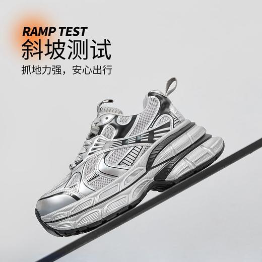 ZHR则则银色厚底老爹鞋女春季新款耐磨轻便运动鞋时尚百搭休闲鞋 商品图1