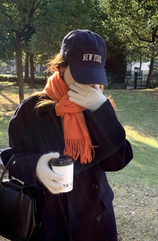 柿柿如意色！国内现货MaxMara羊绒围巾1350元配购物袋🍊 商品图2