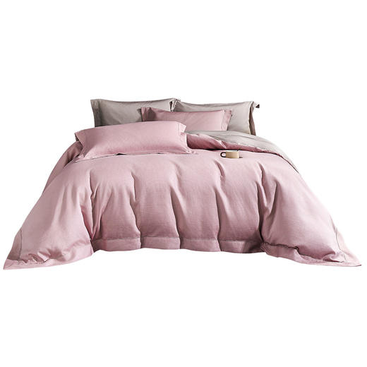 雅芳婷床笠款纯棉四件套全棉贡缎长绒棉被套枕套高端床品套件亲肤 商品图5