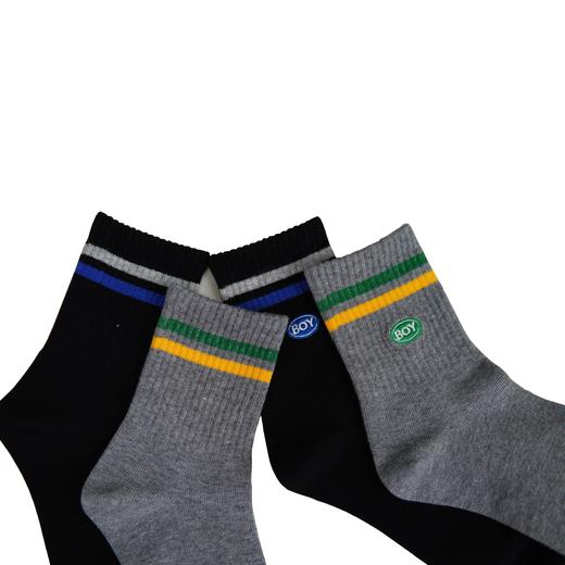 【2双装】儿童休闲运动袜大童中长筒棉袜童袜学生袜【6双6折】【2423105】 商品图2